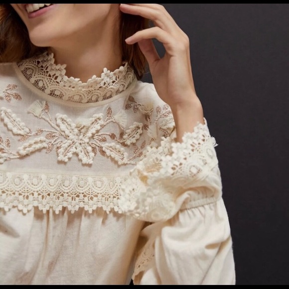 Anthropology Jenna lace top - Picture 3 of 5